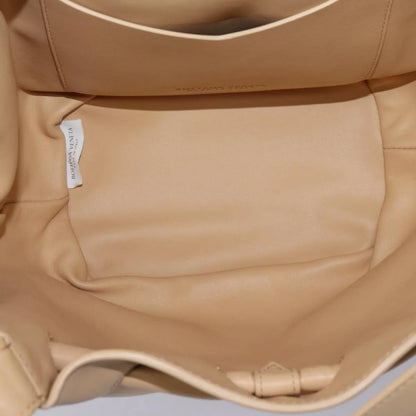 Bottega Veneta Beak Leather, Beige, Leather, Tote Bag