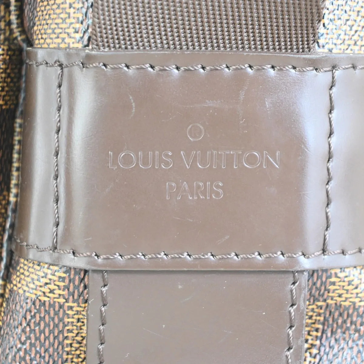 Louis Vuitton Naviglio Damier, Brown, Canvas, Shoulder Bag