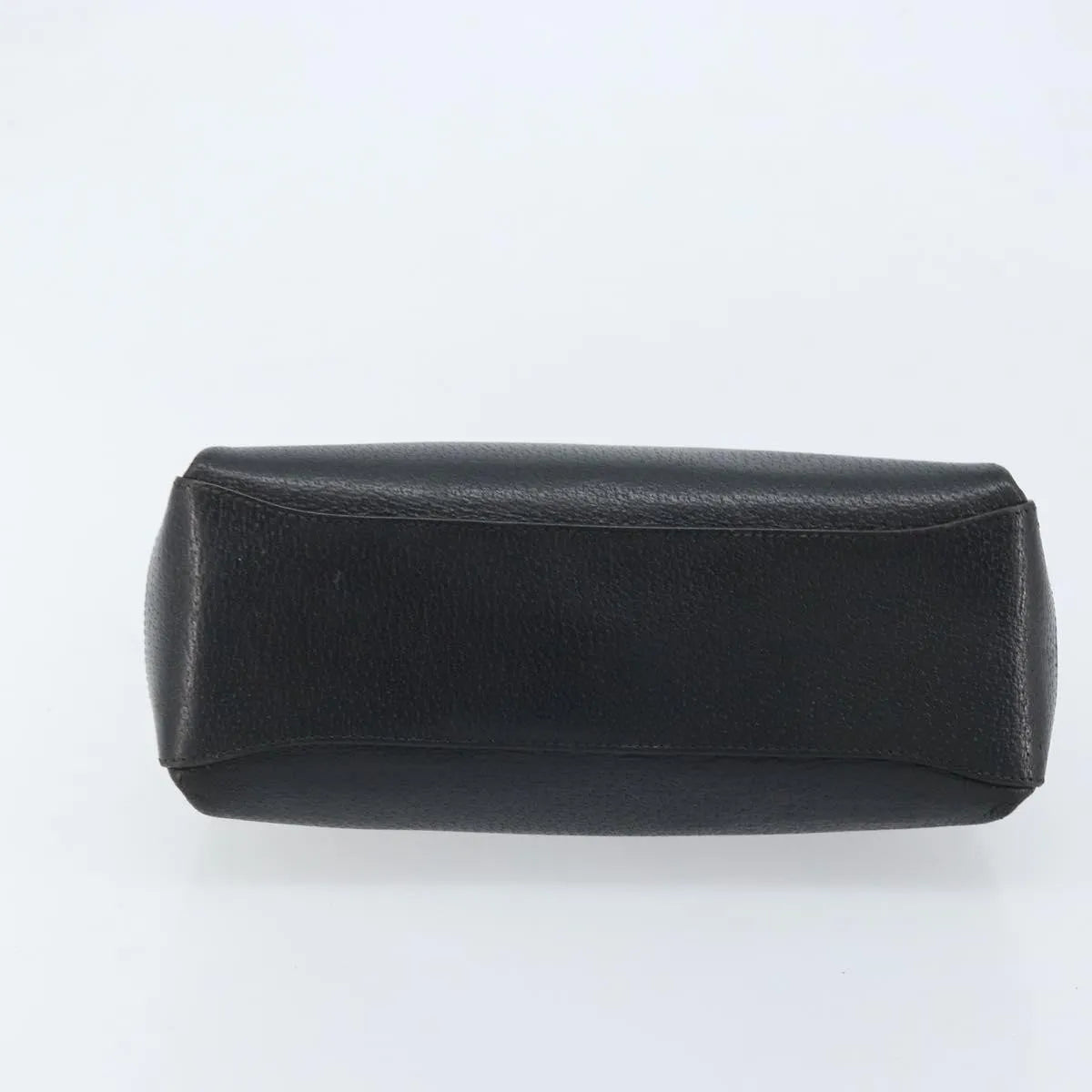Gucci Vintage Convertible Bamboo Box Leather, Black, Leather, Handbag