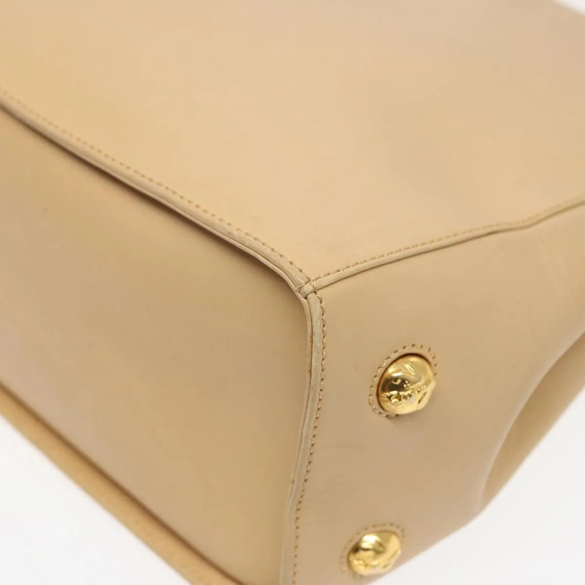 Salvatore Ferragamo Vintage Leather, Beige, Leather, Shoulder Bag