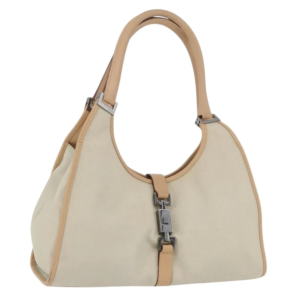 Gucci Jackie Tote GG Canvas, Beige, Canvas, Handbag
