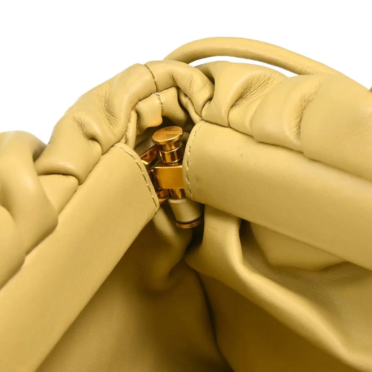 Bottega Veneta The Fringe Leather, Beige, Leather, Clutch