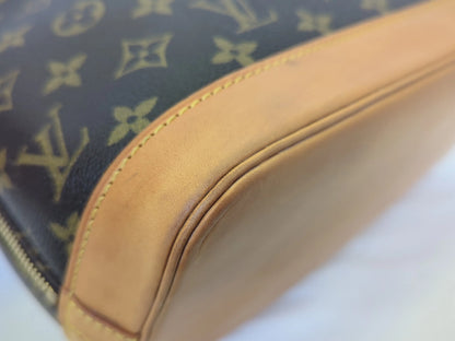 Louis Vuitton Alma Monogram, Brown, Canvas, Handbag