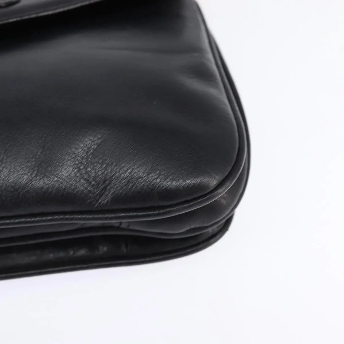Celine Vintage Leather, Black, Leather, Shoulder Bag