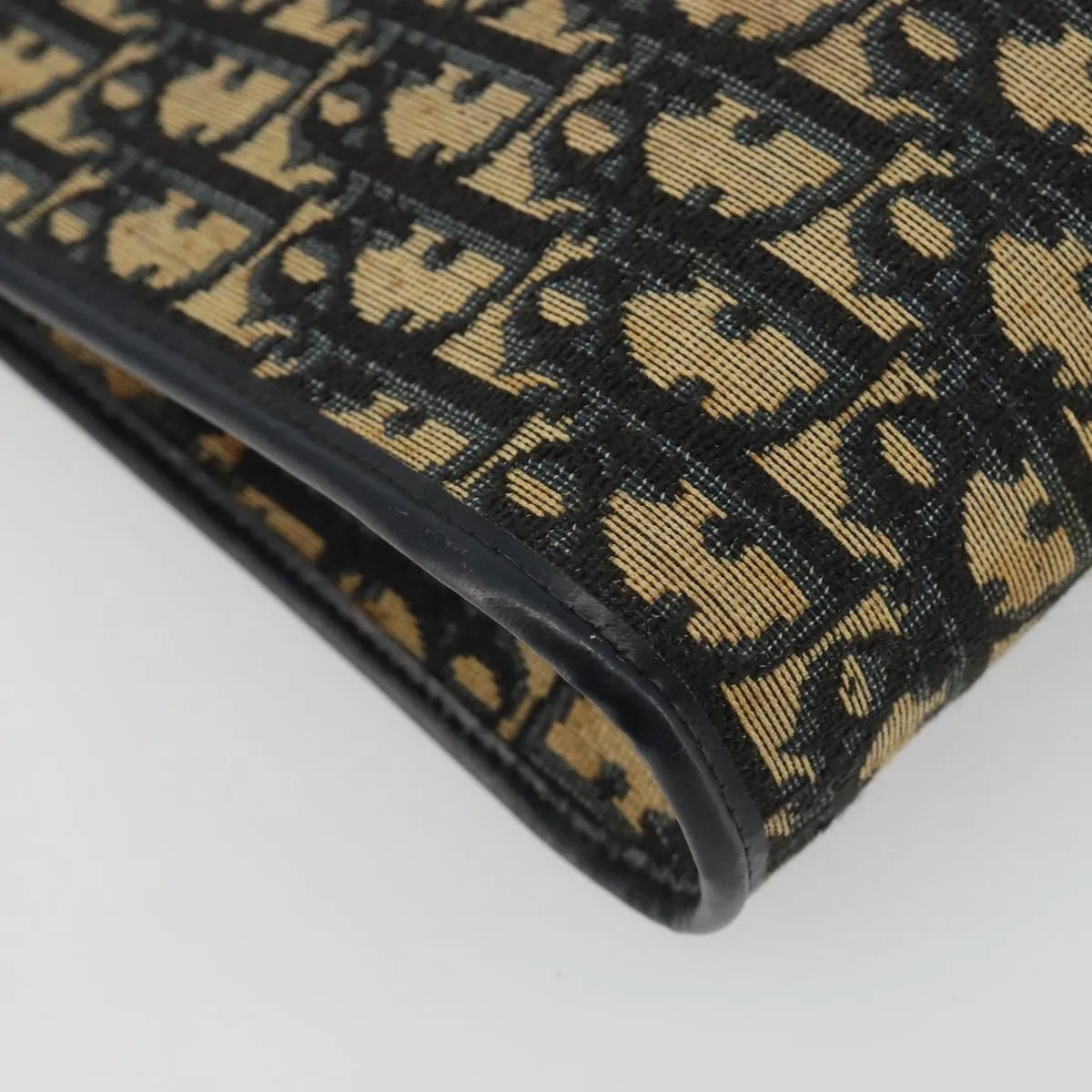 Christian Dior Vintage Trotter Canvas, Navy, Canvas, Shoulder Bag