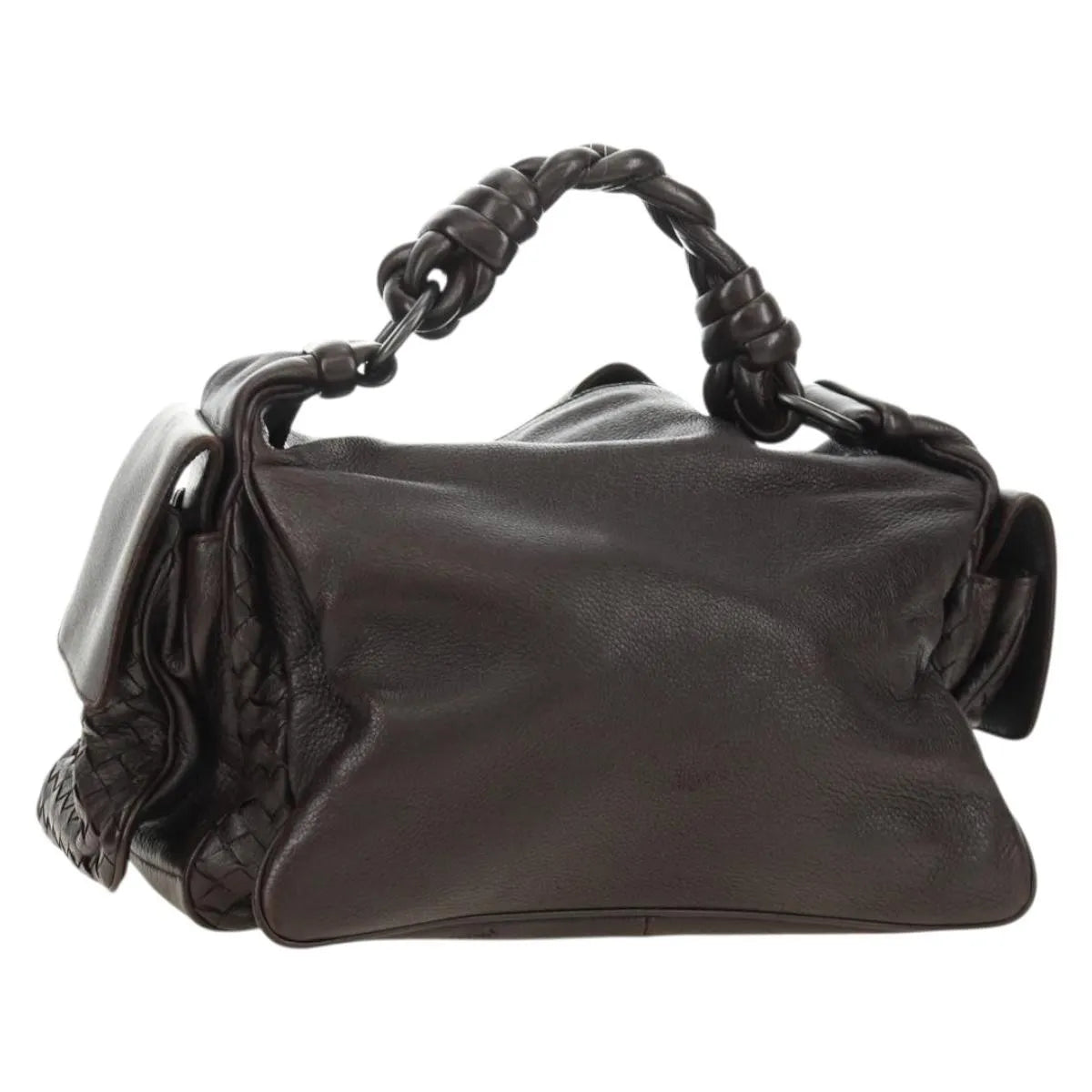 Bottega Veneta Cocker Hobo Leather, Brown, Leather, Handbag