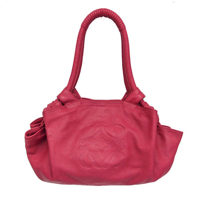 Loewe Anagram Logo Nappa Aire Hand Leather, Pink, Leather, Handbag