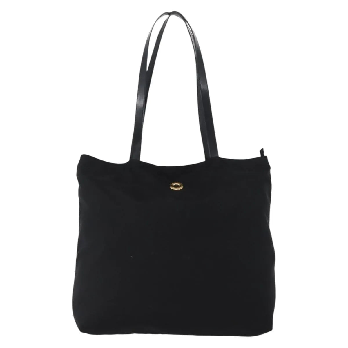 Celine Circle logo Nylon, Black, Nylon, Tote Bag