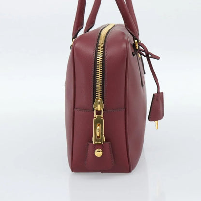 Prada Bauletto Saffiano Leather, Red, Leather, Handbag