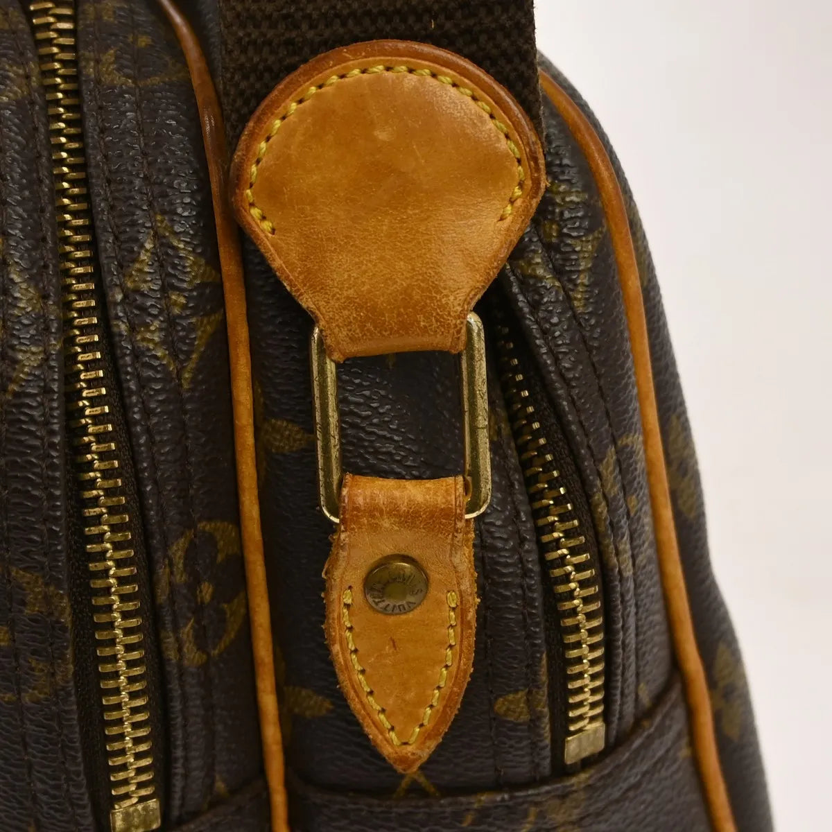 Louis Vuitton Reporter Monogram, Brown, Canvas, Shoulder Bag