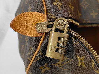 Louis Vuitton Keepall Monogram Canvas, Brown, Canvas, Travel Bag