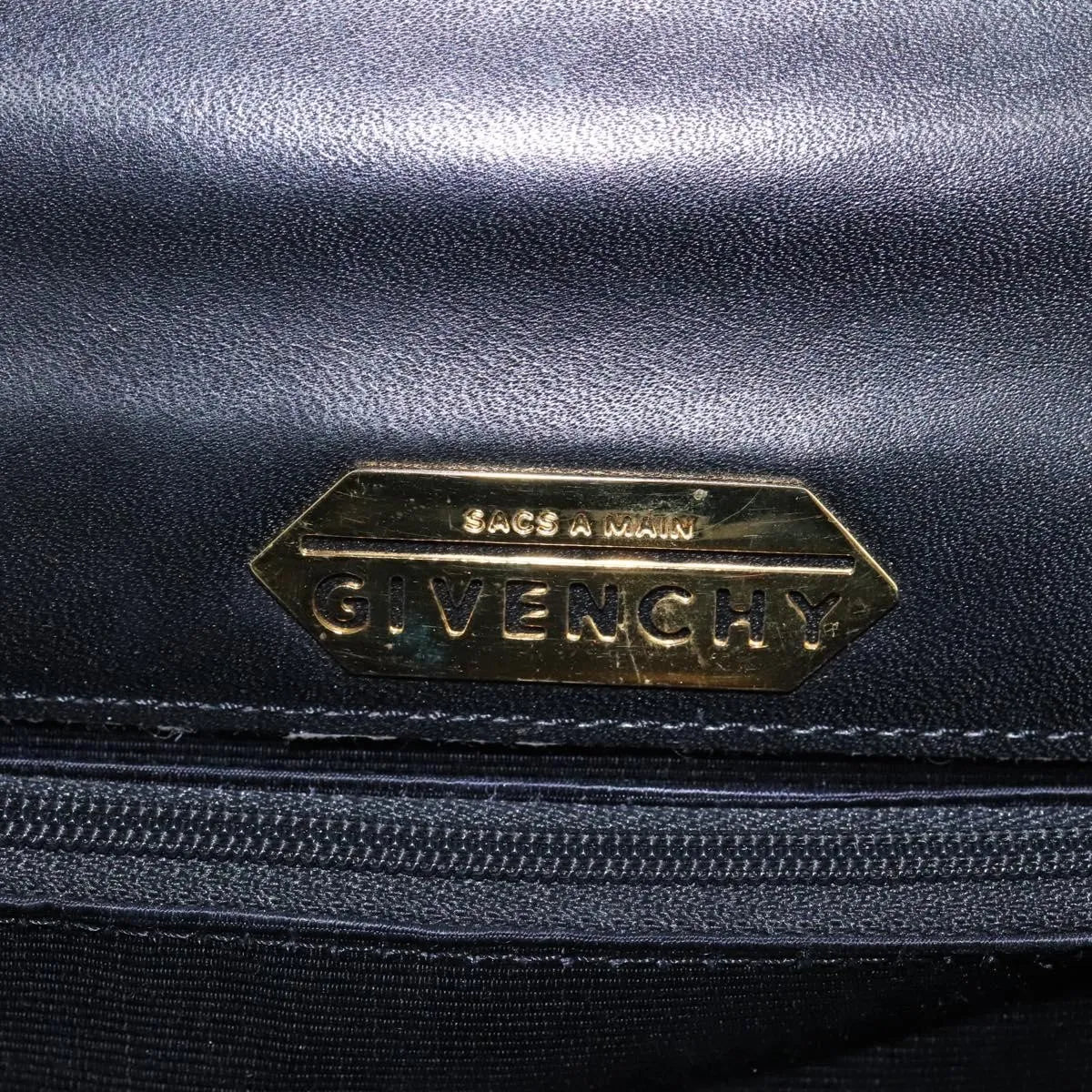 Givenchy Vintage Leather, Black, Leather, Handbag