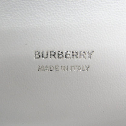 Burberry Olympia Flap Leather, White, Leather, Shoulder Bag