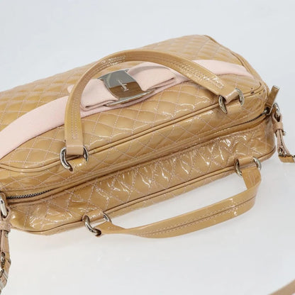 Salvatore Ferragamo Vala Patent leather, Beige, Patent Leather, Handbag