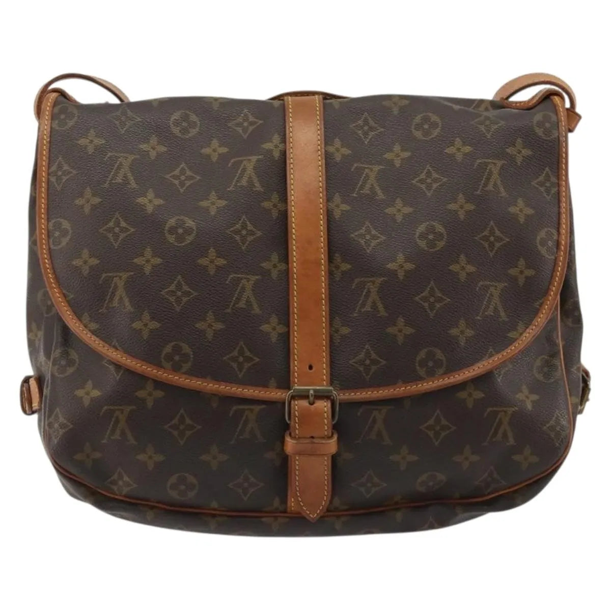 Louis Vuitton Saumur Monogram Canvas, Brown, Canvas, Shoulder Bag