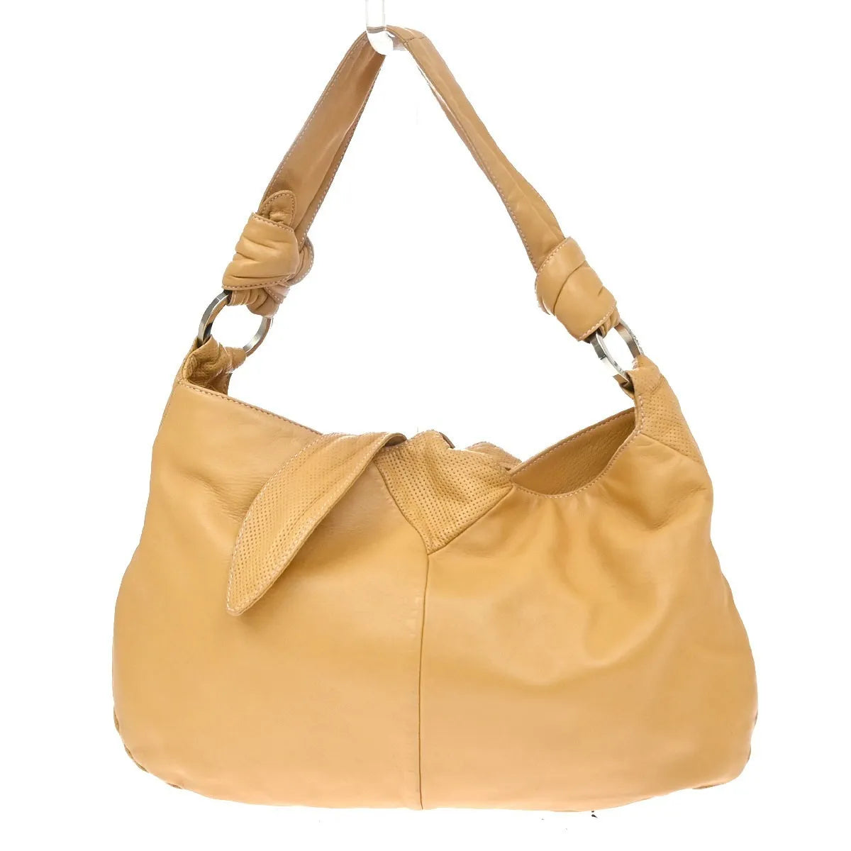 Loewe Vintage Knot Nappa Leather Hobo Bag Leather, Beige, Leather, Handbag