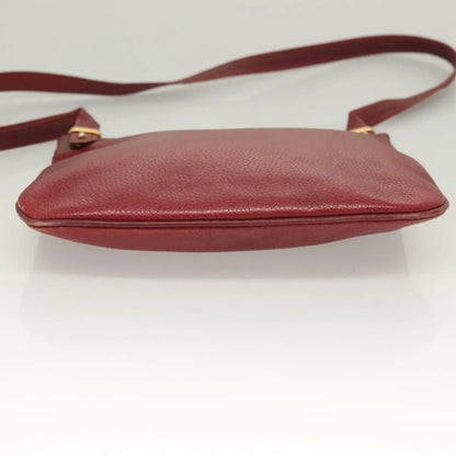 cartier Vintage must de Cartier Leather, Burgundy, Leather, Shoulder Bag
