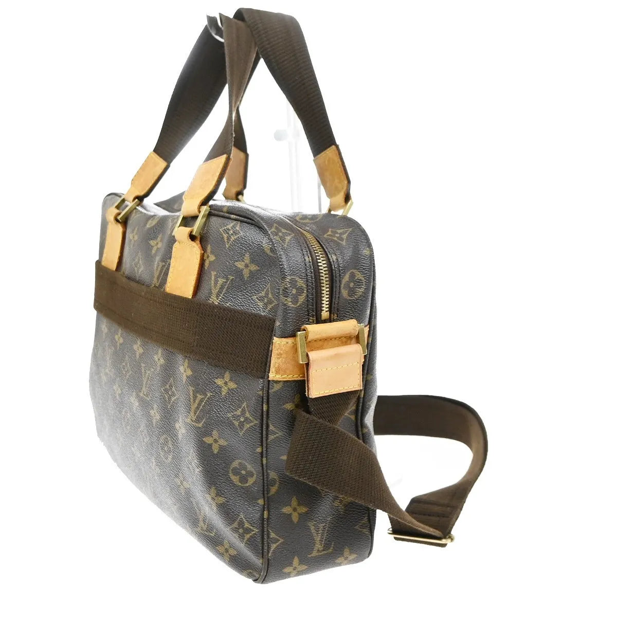 Louis Vuitton Sac Bosphore Monogram Canvas, Brown, Leather, Briefcase