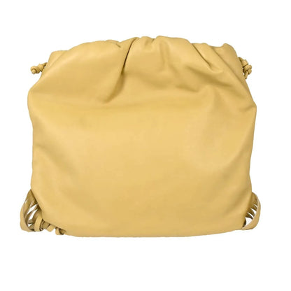 Bottega Veneta The Fringe Leather, Beige, Leather, Clutch