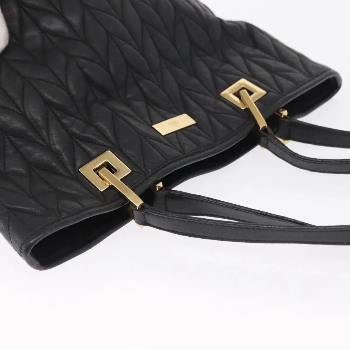Gucci Vintage tote Leather, Black, Leather, Tote Bag