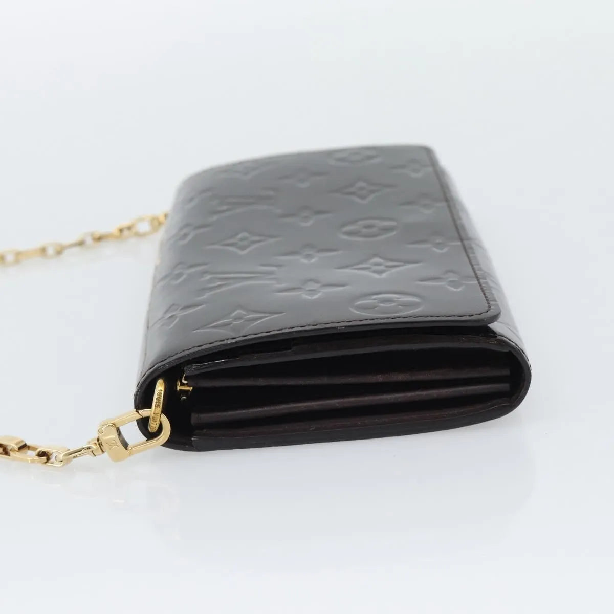 Louis Vuitton Sarah Chain Monogram Vernis, Burgundy, Patent Leather, Clutch