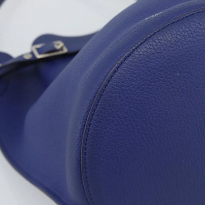 Celine Big Bag Bucket Leather, Blue, Leather, Handbag