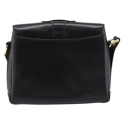 Gucci Vintage Leather, Black, Leather, Shoulder Bag