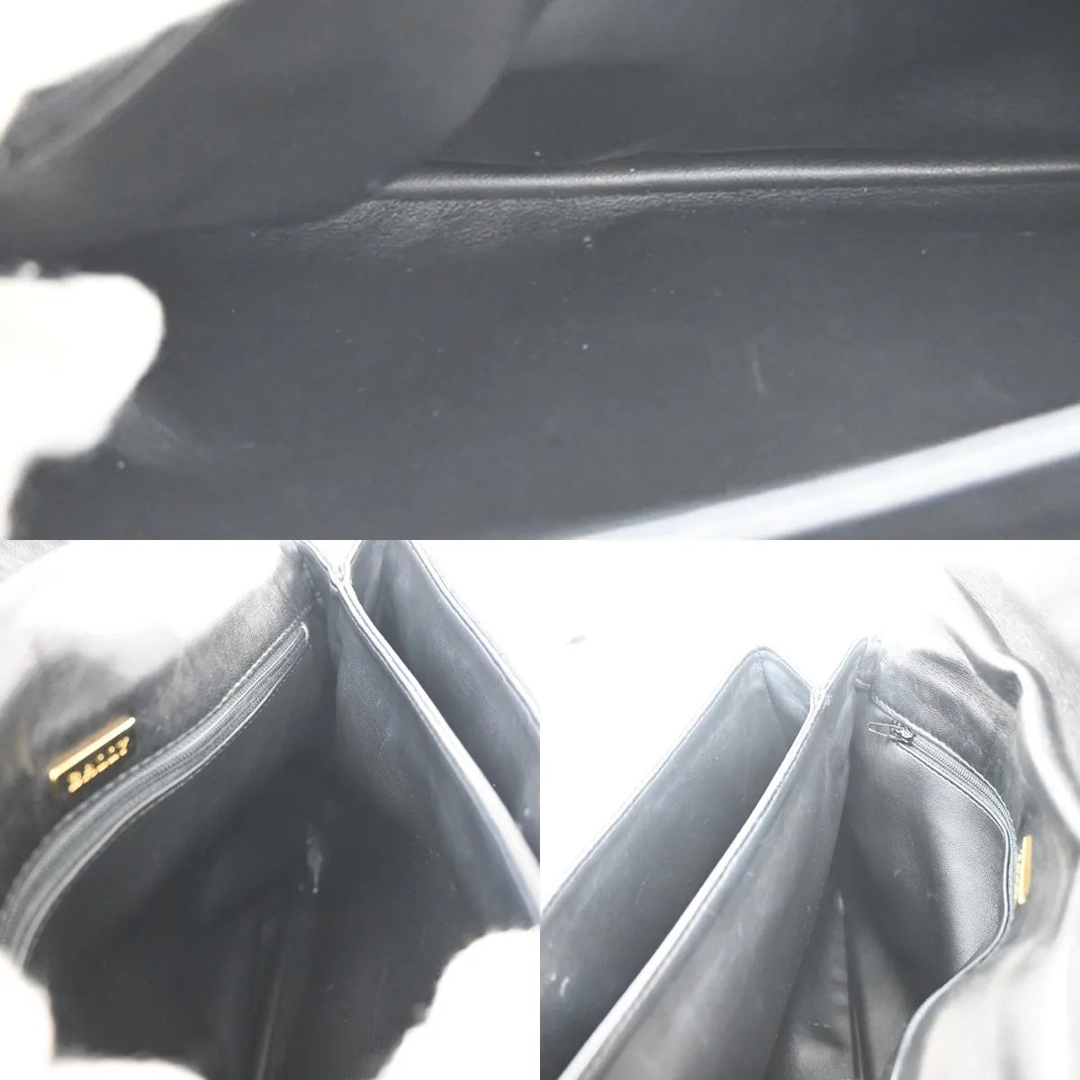 Bally Vintage Quilted Leather, Black, Leather, Handbag