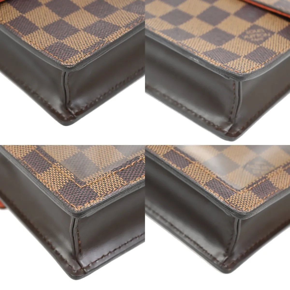 Louis Vuitton Portobello Messenger Damier, Brown, Canvas, Shoulder Bag
