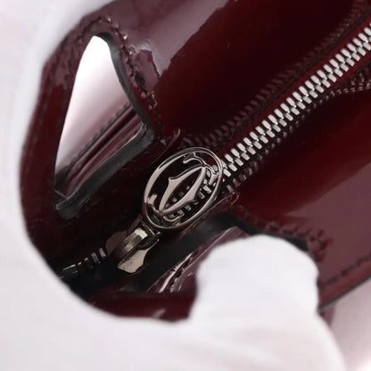 Cartier Marcello Patent leather, Burgundy, Patent Leather, Handbag