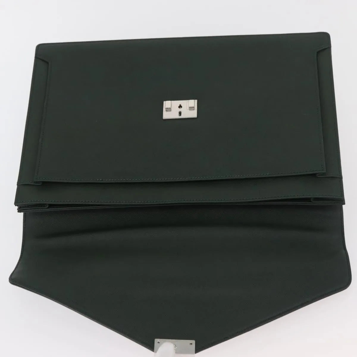 Burberry Briefcase Leather, Green, Leather, Briefcase