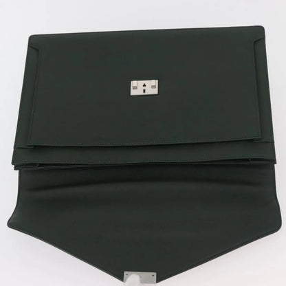 Burberry Briefcase Leather, Green, Leather, Briefcase