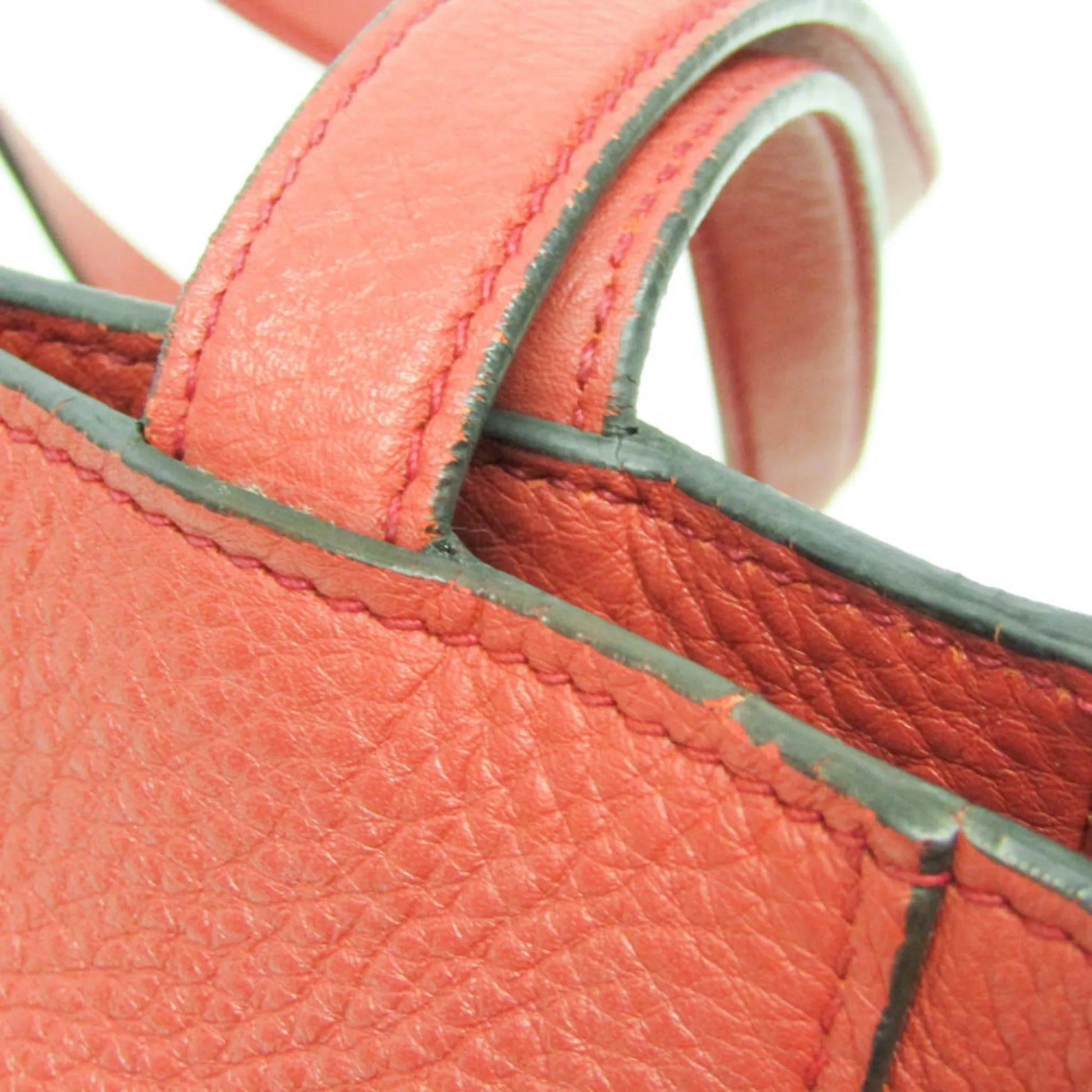Prada Vintage Tote Leather, Red, Leather, Tote Bag
