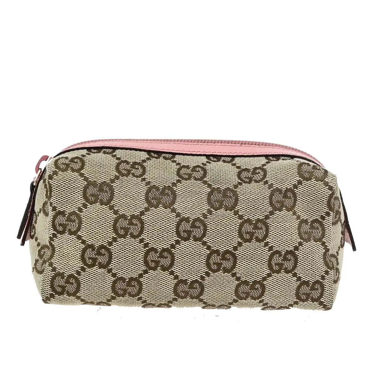 Gucci Cosmetic Case GG Canvas, Brown, Canvas, Clutch