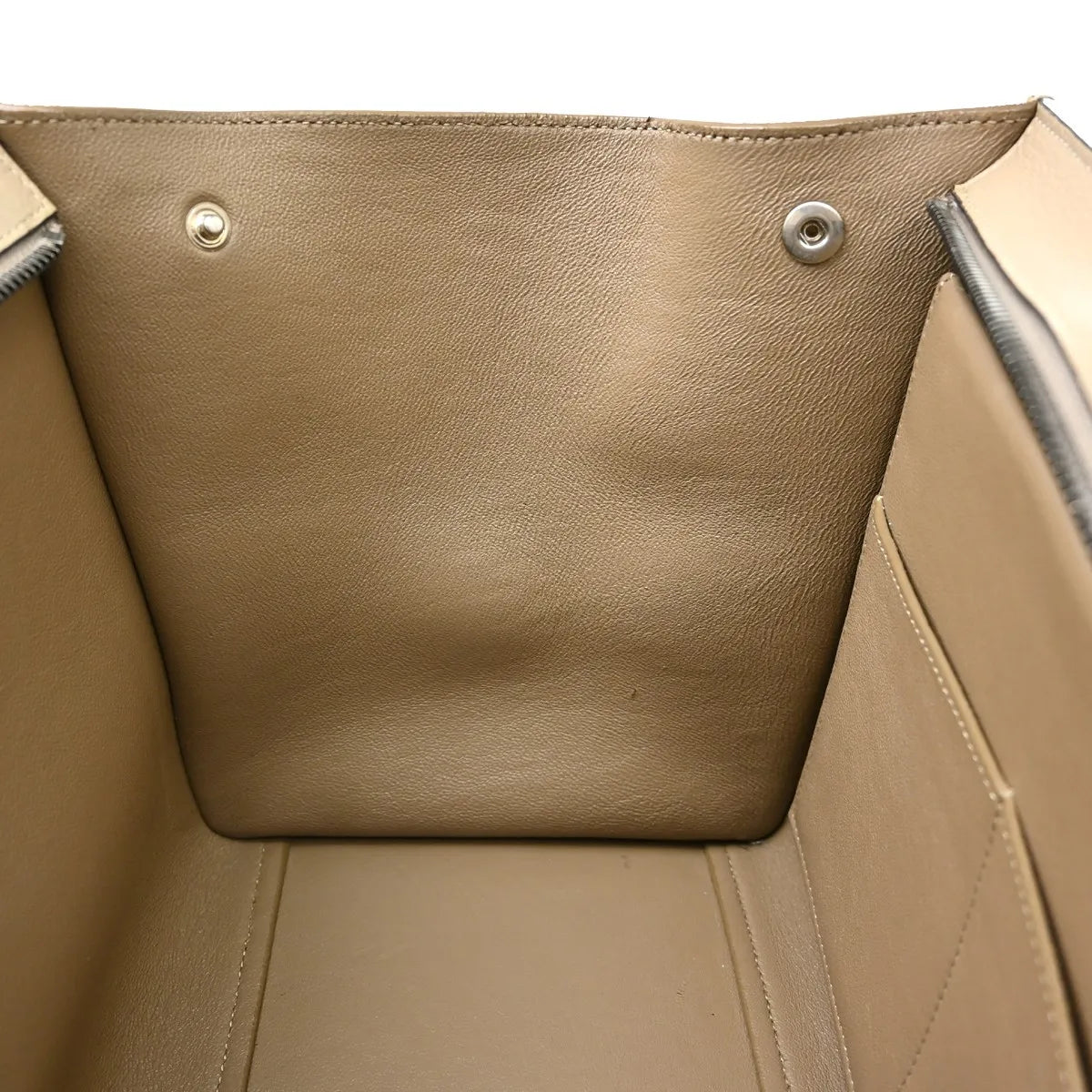Celine Trapeze Leather with Suede, Beige, Leather, Handbag