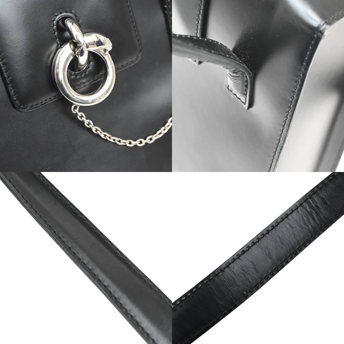 Cartier Panthère Leather, Black, Leather, Handbag