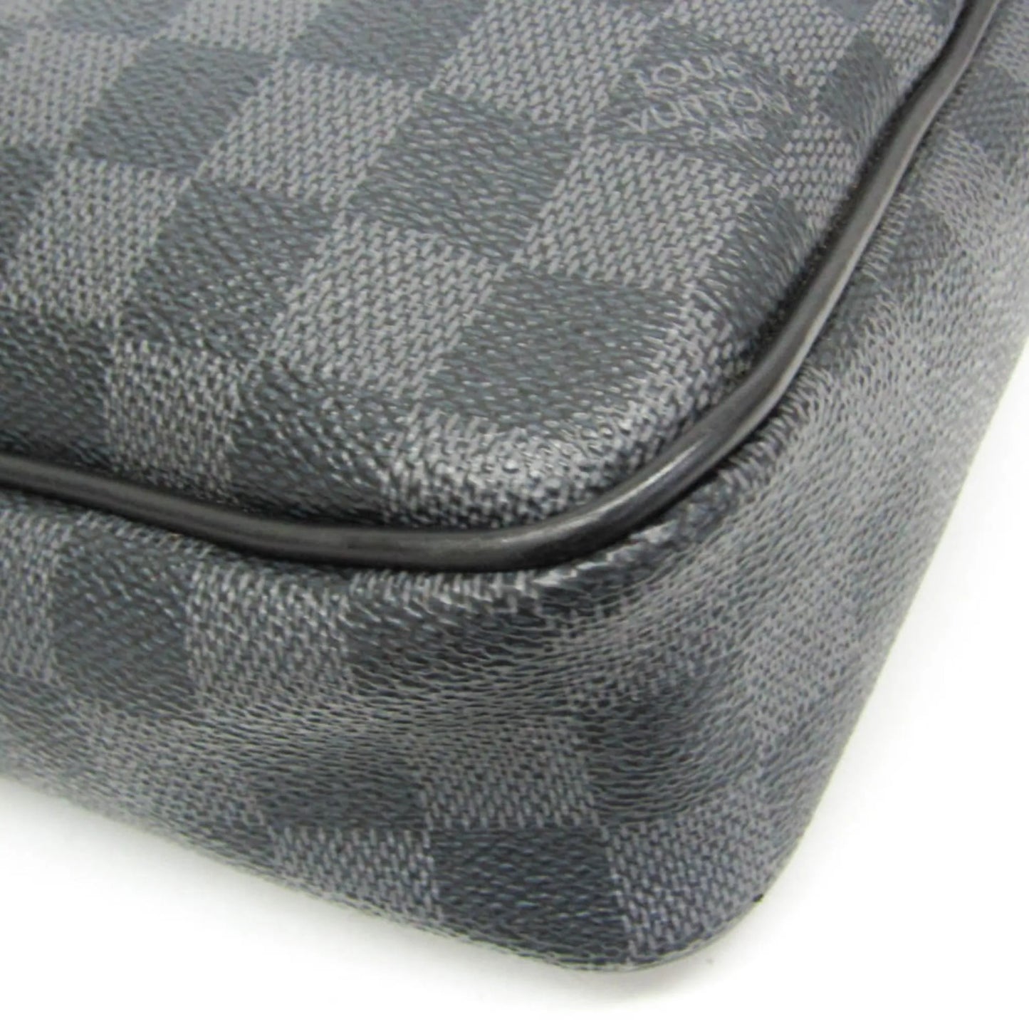 Louis Vuitton Porte-Documents Voyage Damier, Black, Canvas, Briefcase