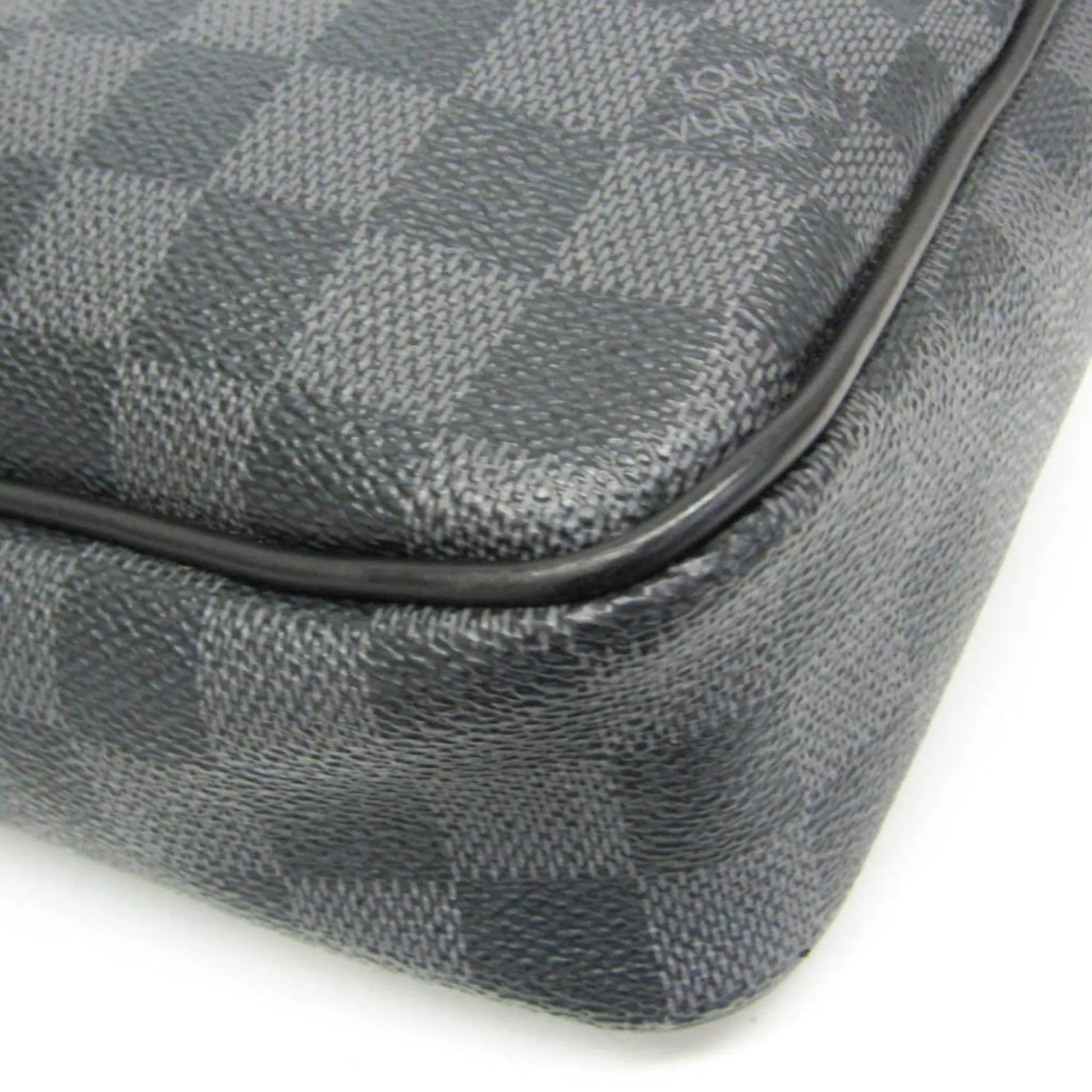 Louis Vuitton Porte-Documents Voyage Damier, Black, Canvas, Briefcase