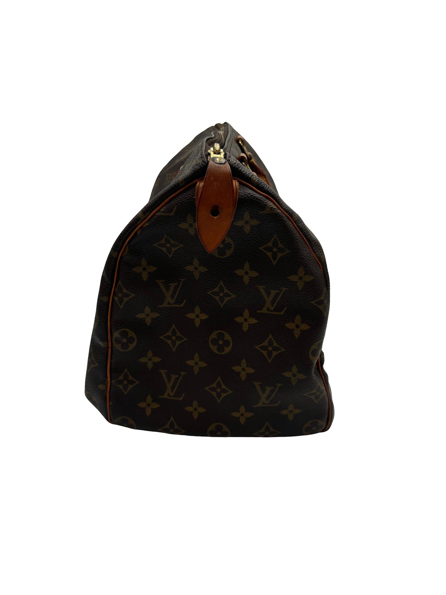Louis Vuitton Speedy Monogram, Brown, Canvas, Handbag