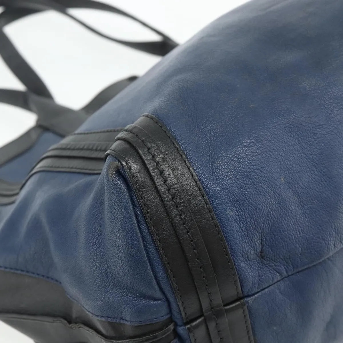 Chloe Alice Tote Leather, Navy, Leather, Tote Bag