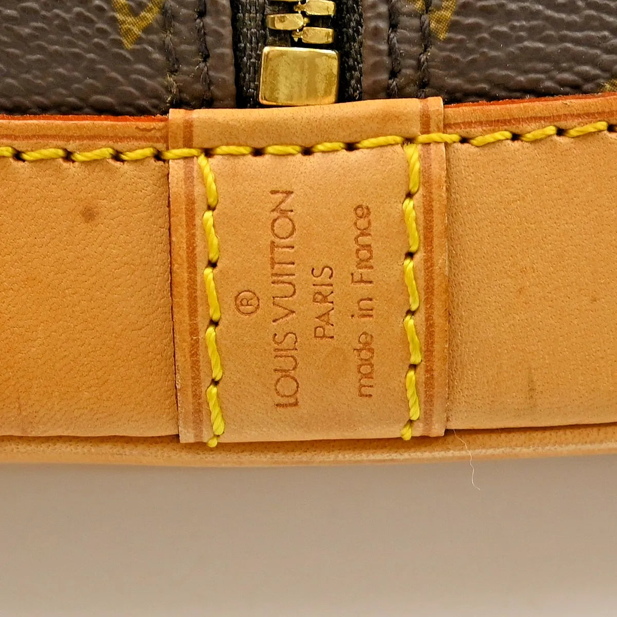 Louis Vuitton Alma Monogram, Brown, Canvas, Handbag