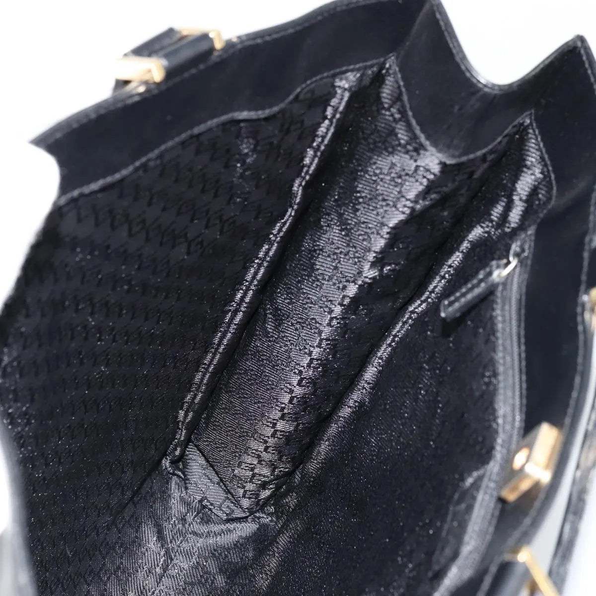 Gucci Vintage tote Leather, Black, Leather, Tote Bag