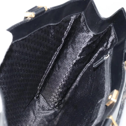 Gucci Vintage tote Leather, Black, Leather, Tote Bag