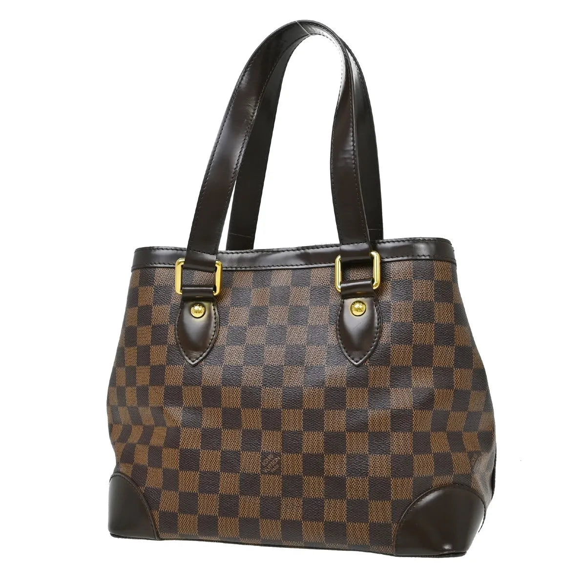 Louis Vuitton Hampstead Damier, Brown, Canvas, Tote Bag