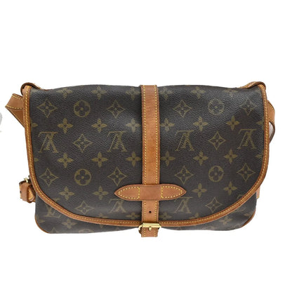 Louis Vuitton Saumur Monogram Canvas, Brown, Canvas, Shoulder Bag