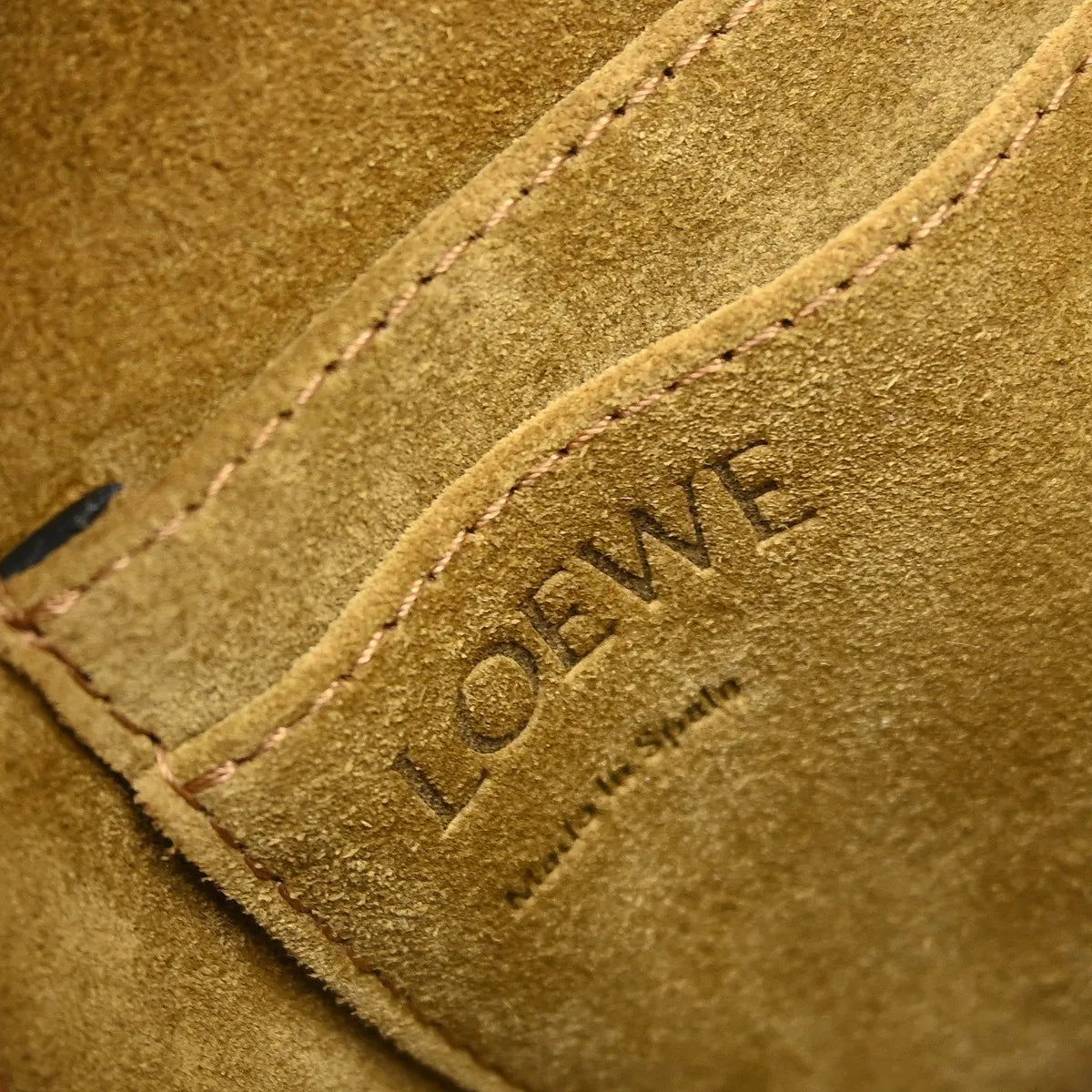Loewe Gate Leather, Burgundy, Leather, Shoulder Bag