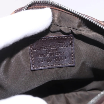 Christian Dior Vintage Trotter Diorissimo Canvas, Brown, Canvas, Clutch