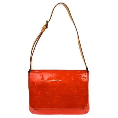 Louis Vuitton Thompson Street Handbag Monogram, Red, Patent Leather, Shoulder Bag
