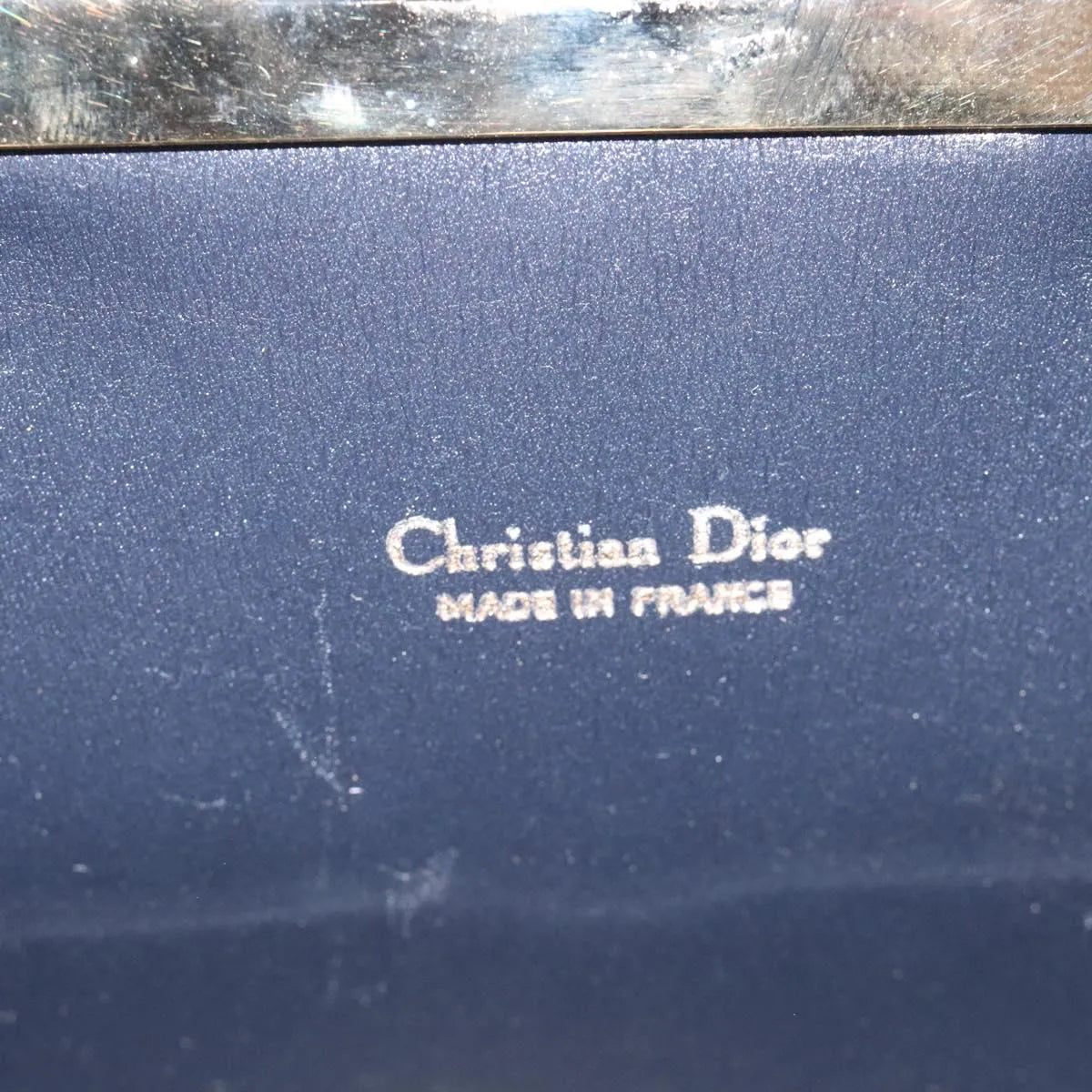 Christian Dior Trotter Canvas, Navy, Canvas, Clutch