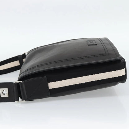 Bally Vintage Leather, Black, Leather, Shoulder Bag
